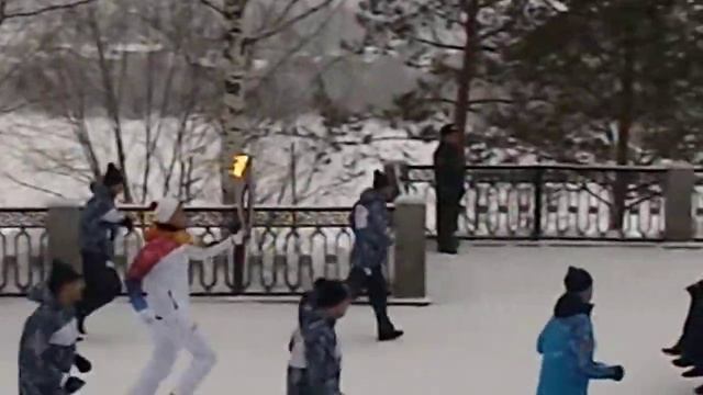 Олимпийский огонь в Кирове набережная Грина смотреть онлайн