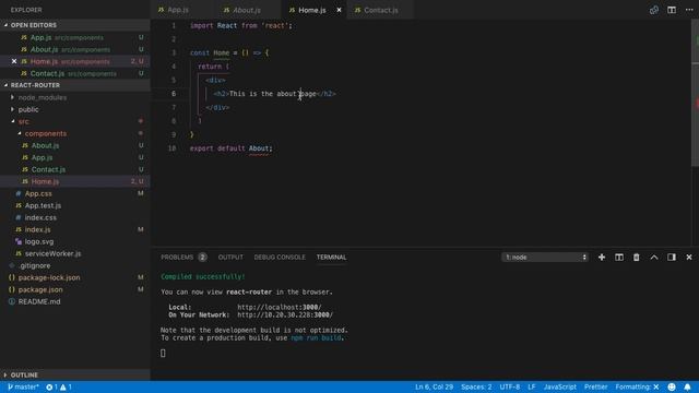 ReactJS Workshop - Routing - Alexandra Pascal & Marta Bekyarska смотреть онлайн