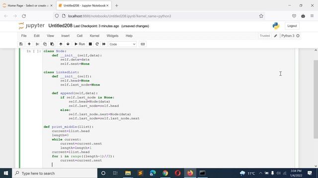 Python Program to Print Middle most Node of a Linked List смотреть онлайн
