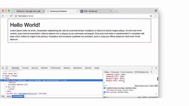 Bootstrap CSS - Bài 4: Tìm hiểu Bootstrap Container смотреть онлайн