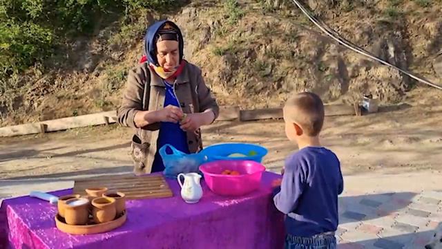 БАБУШКА ПРИГОТОВИЛА ВКУСНОЕ ЖАРКОЕ ИЗ КОЗЛЯТИНЫ Азербайджанская Кухня Деревенская Кухня Рецепты смотреть онлайн