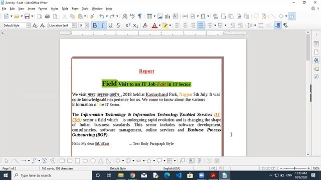 LibreOffice Writer - Page Formatting , Background, Columns, Header & Footer, Page Style, Page Break смотреть онлайн