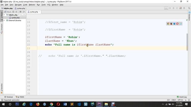 Variable & Data Type in PHP смотреть онлайн