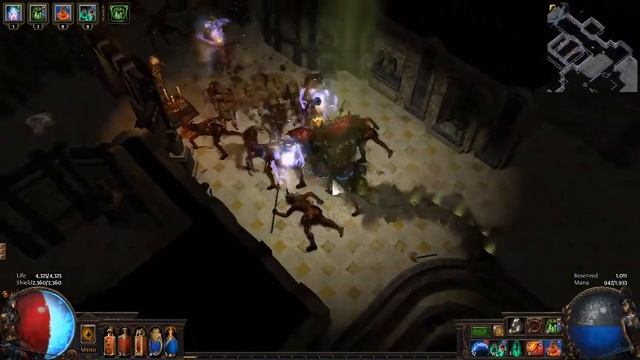 Path of Exile 3.1 NEC Skeletons Zombies Stone Golems Spectres SSF Abyss HC смотреть онлайн