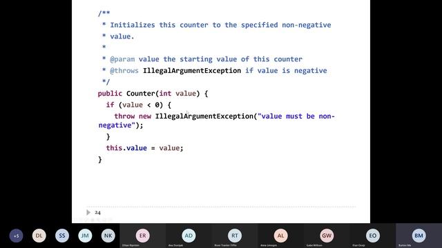 CMPE 212 Lecture 17: Javadoc, Method preconditions and exceptions смотреть онлайн