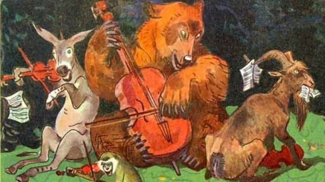 Квартет, басня Крылова смотреть онлайн