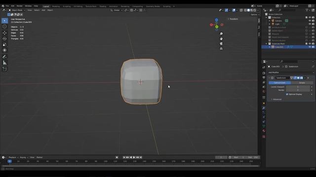 How to ADD MORE VERTICES to a 3D MODEL in Blender - Model subdivision смотреть онлайн