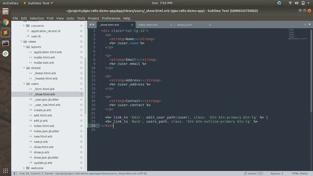 CRUD With AJAX and Rails 6 - Part 5.3 смотреть онлайн