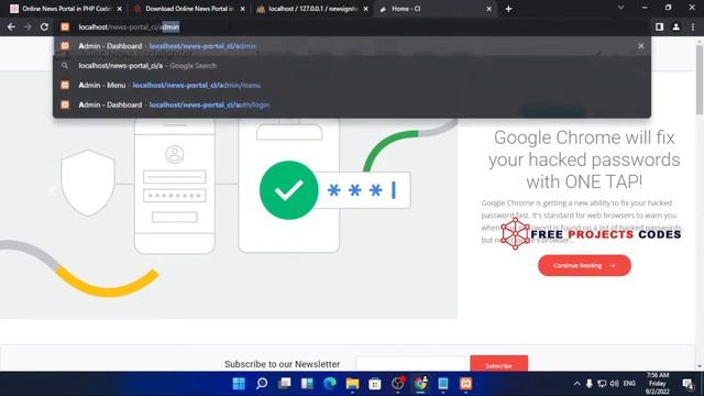 Online News Portal website in PHP смотреть онлайн