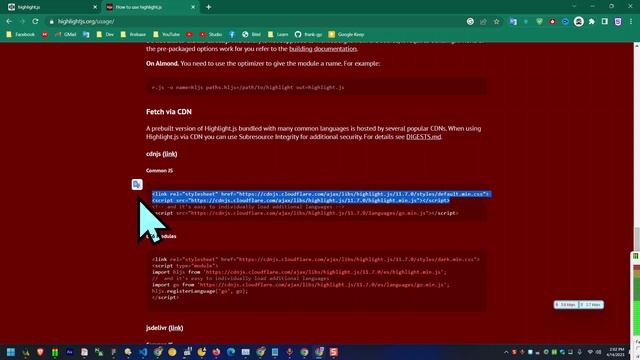 Syntax highlighting | code highlighting CDN | highlight.js | tutorial смотреть онлайн