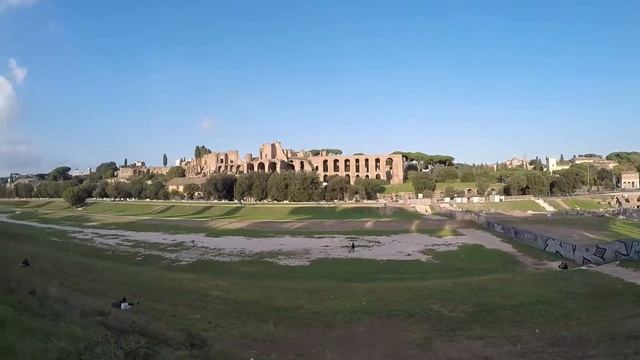 STREET VIEW: Circus Maximus in Rome in ITALY смотреть онлайн