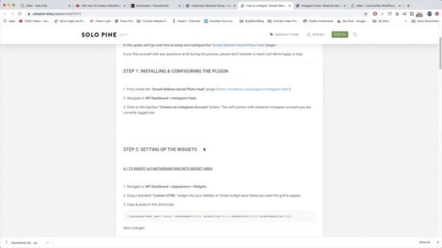 Instagram Header Widget for WordPress смотреть онлайн