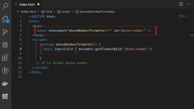 Phone number formatting in Javascript (3 minutes) смотреть онлайн