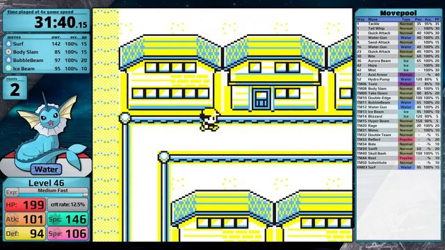 LIVE! Vaporeon Re-ranking - Pokemon Yellow смотреть онлайн