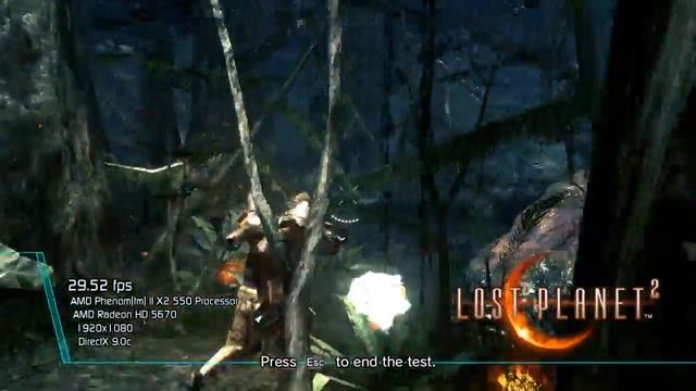 LOST PLANET 2 BENCHMARK TEST 1920x1080, MEDIUM AMD PHENOM II X2 550 @3 1GHz, HD5670, 6GB DDR3 смотреть онлайн