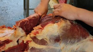 разделка нк задка говядины , по вашим просьбам дорогие .eine Rinderkeule schneiden