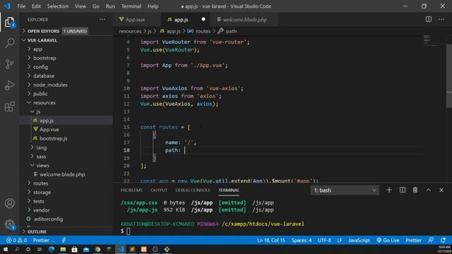 CRUD operation Laravel and Vue Js смотреть онлайн