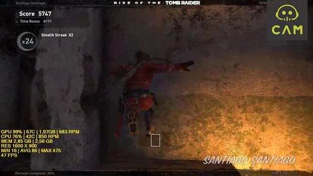 Rise of the Tomb Raider - GTX 950 - i3 (Simulated) - 8GB RAM - 1080p - 900p - 720p смотреть онлайн