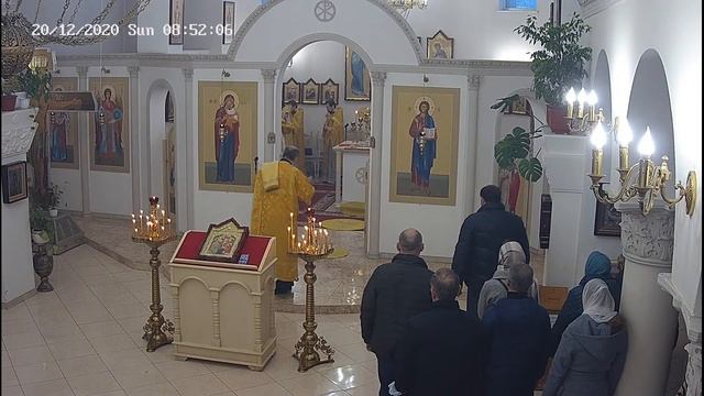 Святителя Амвросия Медиоланского. Литургия. Андрее-Владимирский храм Кафедрального собора УПЦ смотреть онлайн