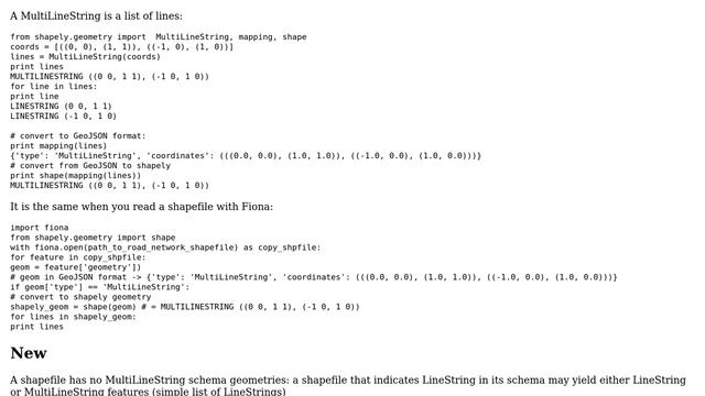 GIS: MultiLineString to separate individual lines using Python with GDAL/OGR, Fiona, Shapely смотреть онлайн