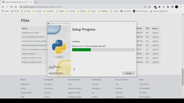 Pythonni O'rnatish va ishga tushirish Windows 10 uchun | Python 01-dars | Javohir Web смотреть онлайн