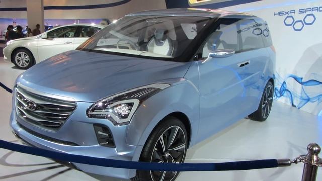 Hyundai Creta Concept Car Displayed at Delhi Auto Expo 2012 смотреть онлайн
