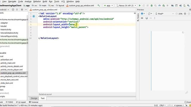Movies Streaming App part -12 (create and design moviePlayerActivity)#MovieStreamingApplication смотреть онлайн