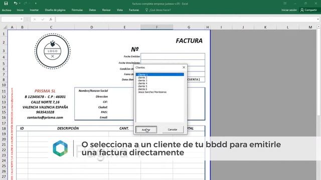 Plantilla de Excel de factura completa | Plantilla de Excel para generación de factura rectificativ смотреть онлайн
