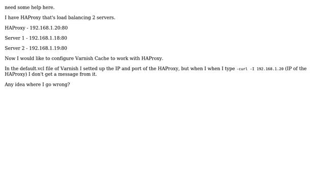 Unix & Linux: HAproxy + Varnish Cache configuration смотреть онлайн