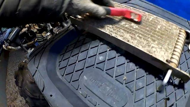 Чистка Радиатора на CF Moto 800 смотреть онлайн