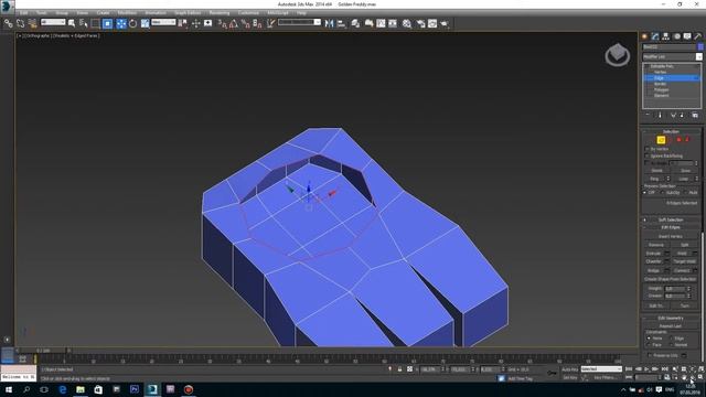 3D моделирование Золотого Фредди (ФНаФ) | Часть 5 смотреть онлайн