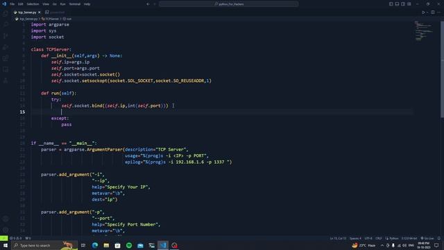 TCP Server in python | How to create a tcp server in python смотреть онлайн