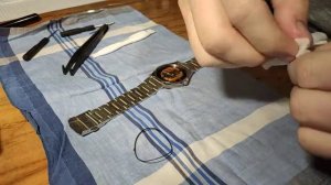 Casio Edifice EFR S108D . Замена батарейки НЕ мастером.