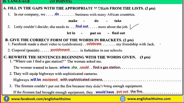 ✅تصحيح الإمتحان الوطني (تمارين اللغة) مسلك العلوم 2019 | الإنجليزية مع السيمو смотреть онлайн