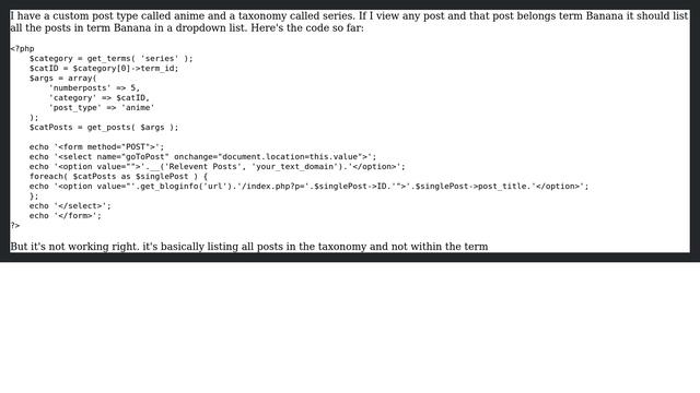 Wordpress: List all posts in taxonomy term смотреть онлайн