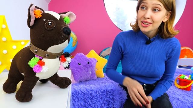Игры для детей - Ищем игрушки липучки! Как мама Шоколадки. Развивающие видео для детей
