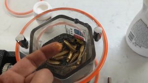 Чистка латунных гильз в тумблере