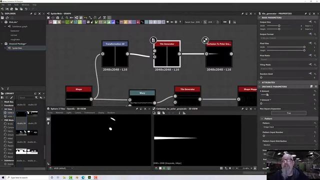 Spider Web Pattern Tutorial for Substance Designer смотреть онлайн