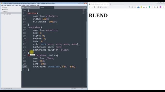 Text Blend Effect in CSS Part 5 смотреть онлайн