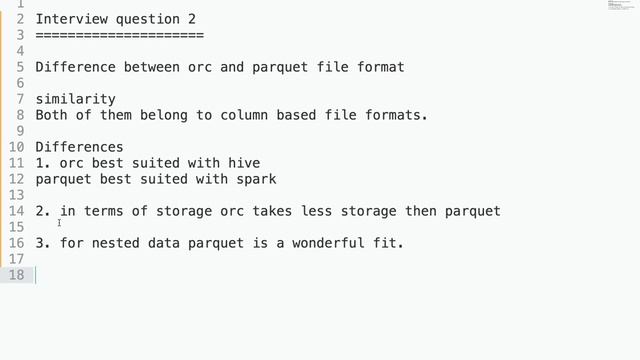 ORC vs Parquet file format | Hive Interview questions and answers | Session 2 - Trendytech смотреть онлайн