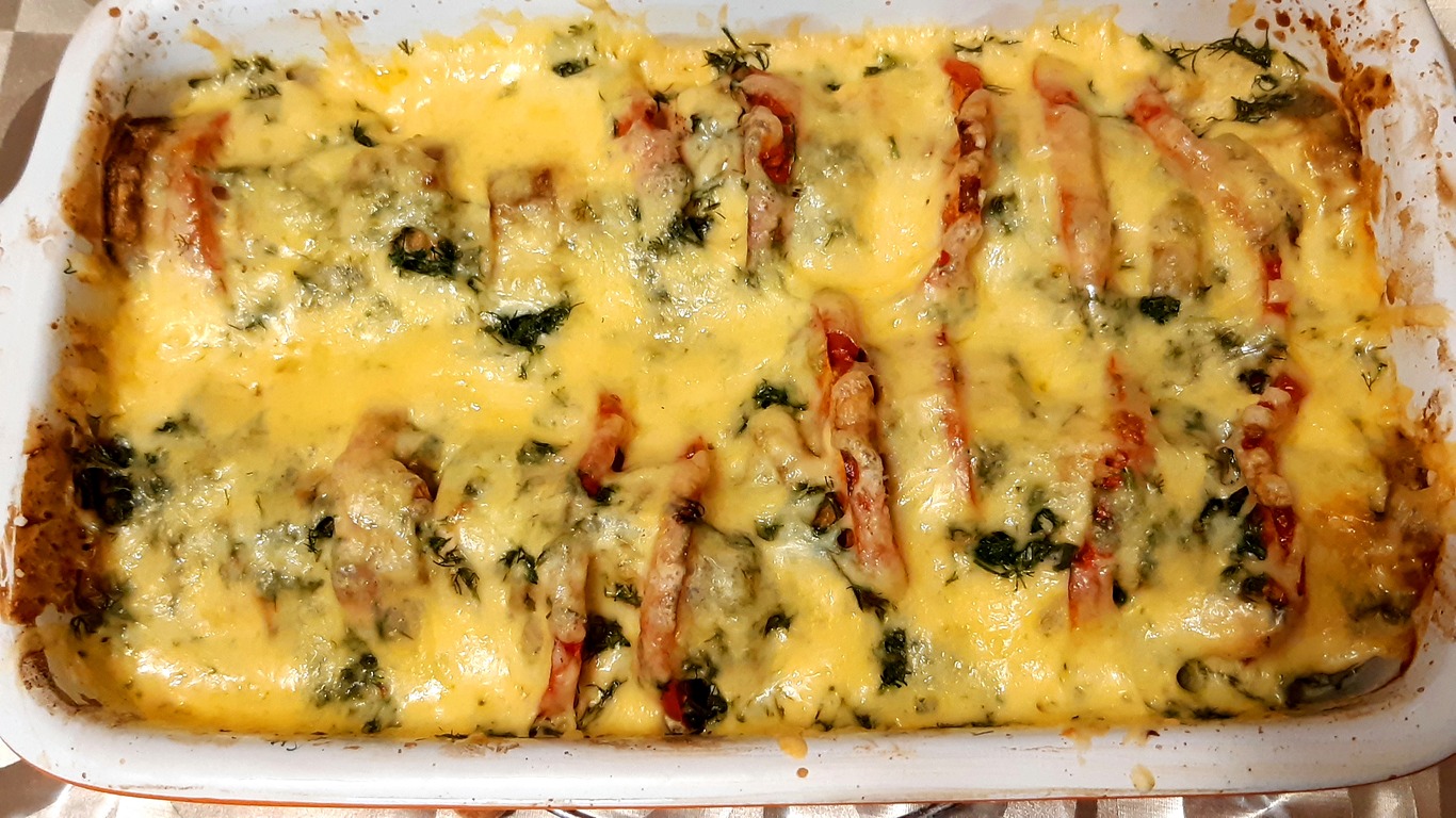 СОЧНОЕ КУРИНЕ ФИЛЕ С ПОМИДАРАМИ И БАКЛАЖАНО Кулинарный рецепт смотреть онлайн