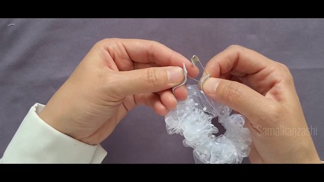 Воздушная Резинка из фатина своими руками ??? DIY HAIR BOWS ✨️ смотреть онлайн