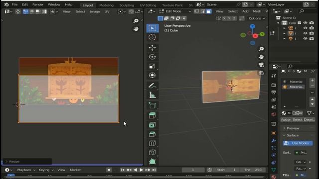 Как добавить видео-текстуру / Blender 3D смотреть онлайн