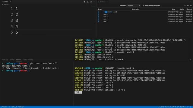 git - reflog смотреть онлайн
