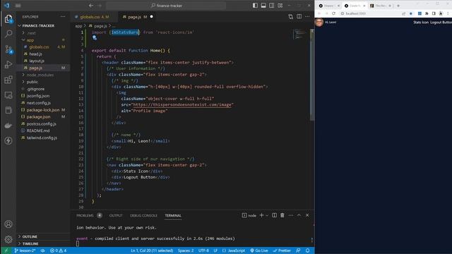 Next.js, Tailwind & Firebase Tutorial #2 - Layout Part 1 | Finance Tracker смотреть онлайн