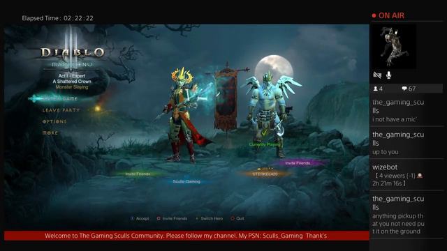 [US] [PS4] 2/22/2017 - Diablo 3 Twitch.tv/the_gaming_sculls (Part 10) смотреть онлайн