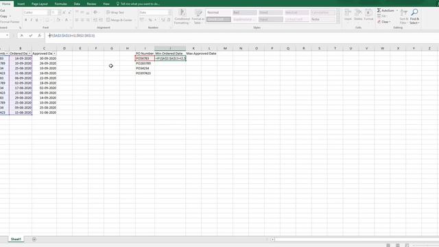 Find Min or Max Date/Value in Excel with 1 Criteria !! смотреть онлайн