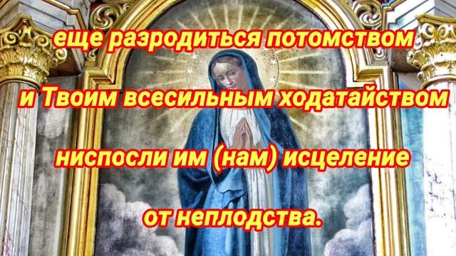 Молитва в Рождество Пресвятой Богородицы на зачатие ребёнка смотреть онлайн