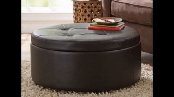 Ideas For Round Ottoman With Storage