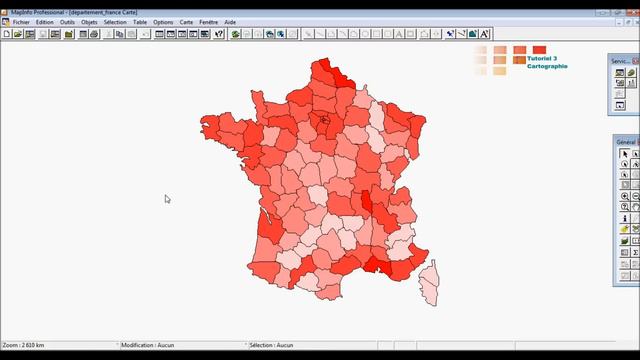 [Mapinfo] Tutorial 3 : Cartographie des données смотреть онлайн